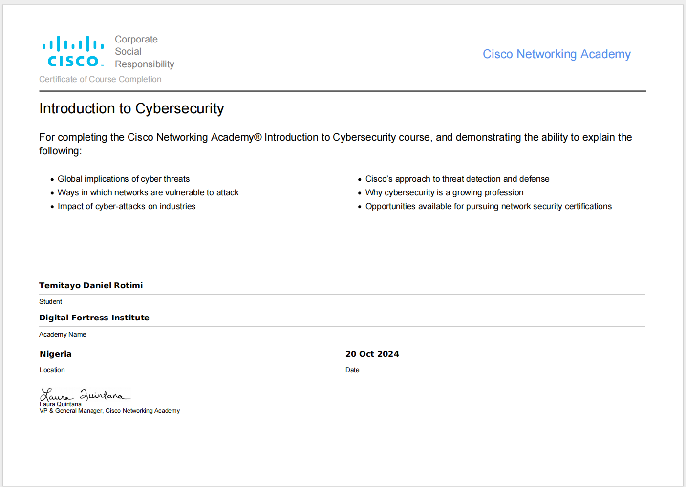 Certificate 3